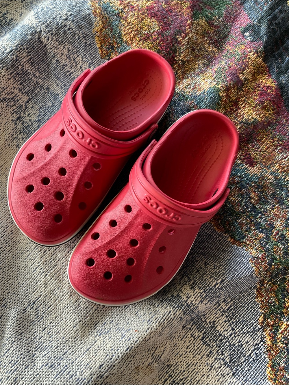 Crocs Kids' Classic Clog - Red Size 1